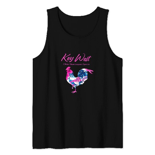 Chicken Lover Key West Florida Chicken Official Unendangered Species 23 Tank Tops