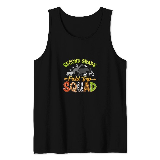 Second Grade Team Zoo Field Trip Squad 2nd Grade Student Tank Tops