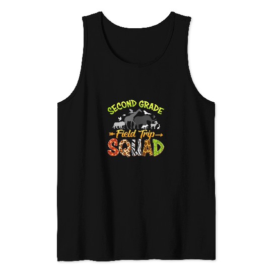 Second Grade Team Zoo Field Trip Squad 2nd Grade Student Tank Tops