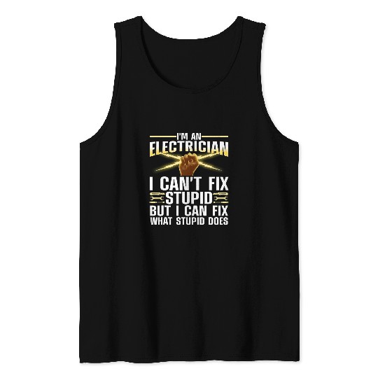 Electrical For Men Women Journeyman Lineman Electrician Tank Tops
