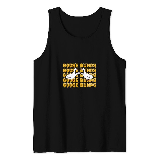 Goose Bumps Goosebumps Funny Geese Fist Bump Pun Tank Tops