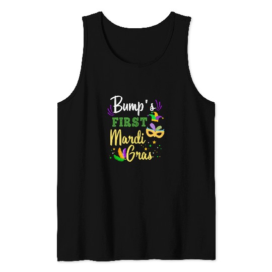 Bumps First Mardi Gras Pregnancy New Orleans baby Tank Tops