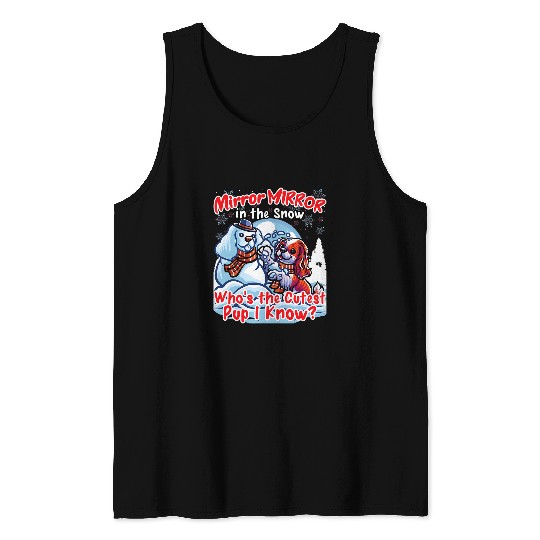 Cavalier King Charles Spaniel Dog Christmas Snowman Winter Tank Tops
