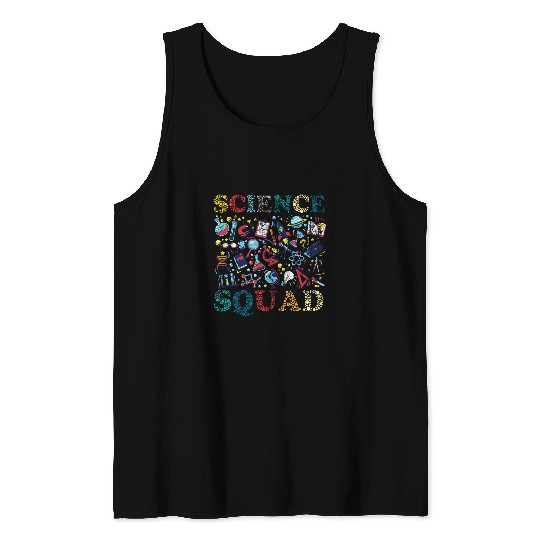 vintages Science Squad Technology Teacher Team Student Steam Tank Tops