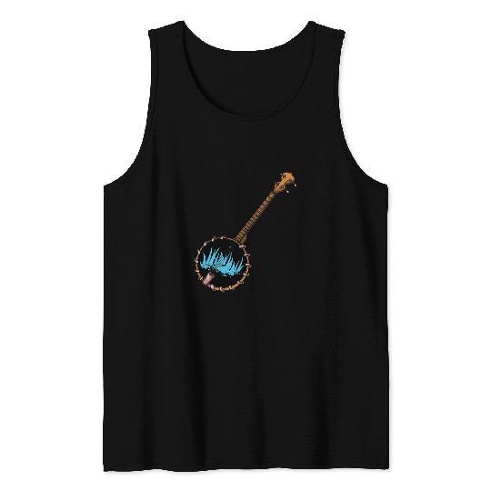 Funny Banjo Bluegrass Bluebird Mandolin Kentucky 9 Tank Tops