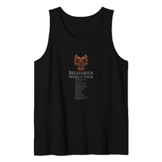 Byzantine History Belisarius World Tour Medieval Roman Tank Tops