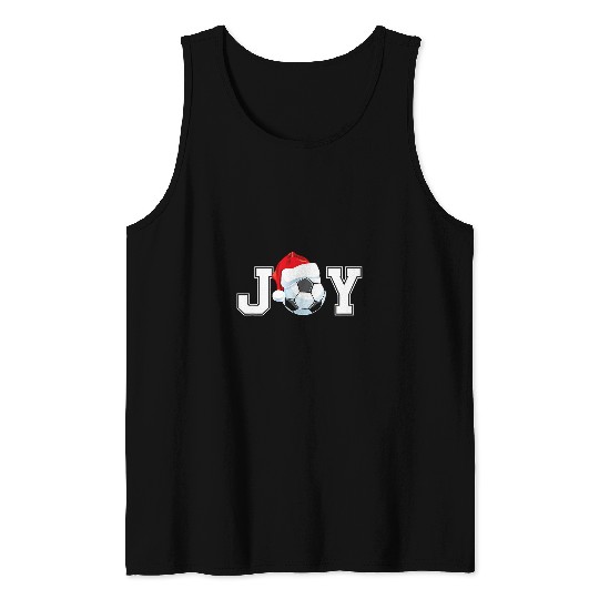 Sport Soccer Joy Christmas Soccer Ball Funny Soccer Player xmass Boys Mens 1 Tank Tops