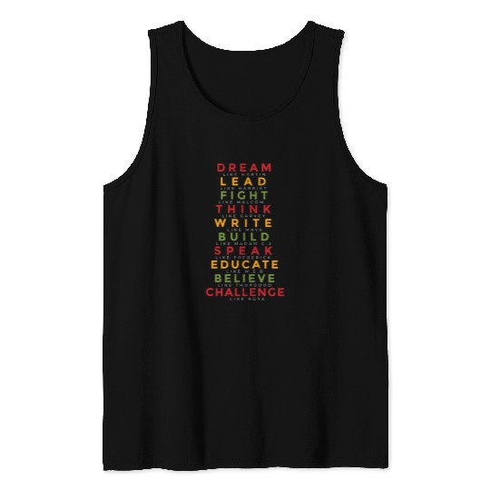 Black History Month Black Pride Leaders Black Power Tank Tops