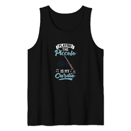 Funny Flute Piccolo Instrument Music Flute Player Beginner Lesson 1 Tank Tops
