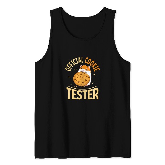 Funny Official Cookie Tester Cute Hamster Lover Tank Tops