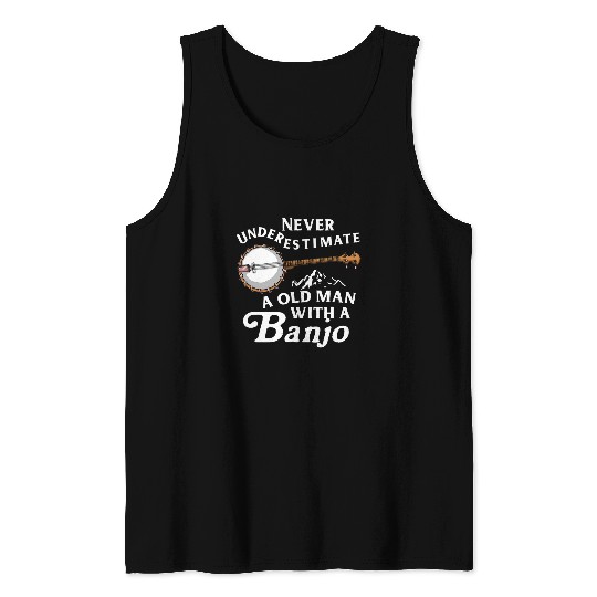 Funny Banjo Gifts For Bluegrass Lovers Banjo Men Women Mandolin Kentucky 3 Tank Tops