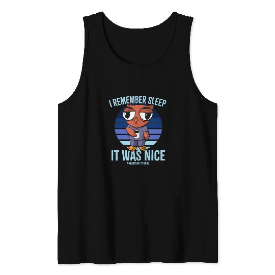 I remember sleep Funny Retro for Night Shift nurses Owl Lover Tank Tops