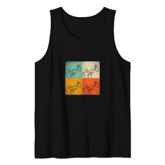 Funny Trumpet vintages Retro Marching Trumpet Player Tank Tops