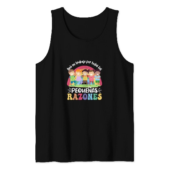 Espanol Bilingue Maestra Bilingual Teacher Spanish Teacher Tank Tops