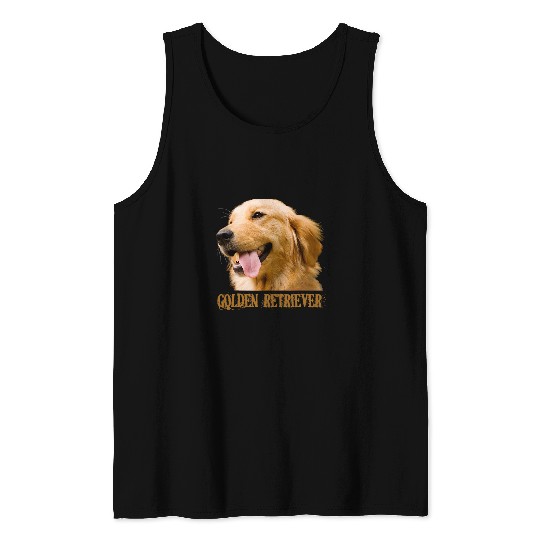 Golden Retriever Pet Face Dog Lover 292 Tank Tops
