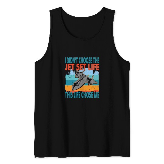 Fighter Jet Military Airplane Jet Fighter Pilot Slogan Tank Tops