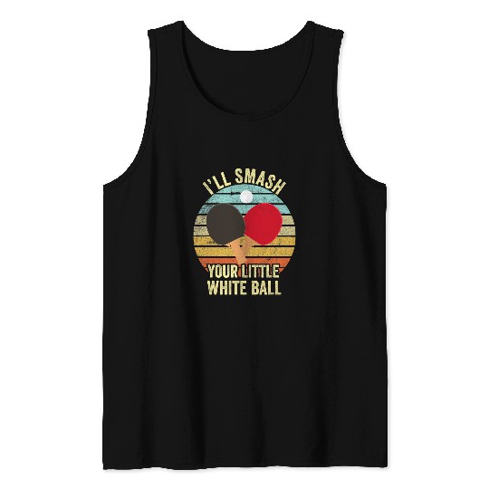 Sport Ping Pong Tee Little White Balls Tank Tops