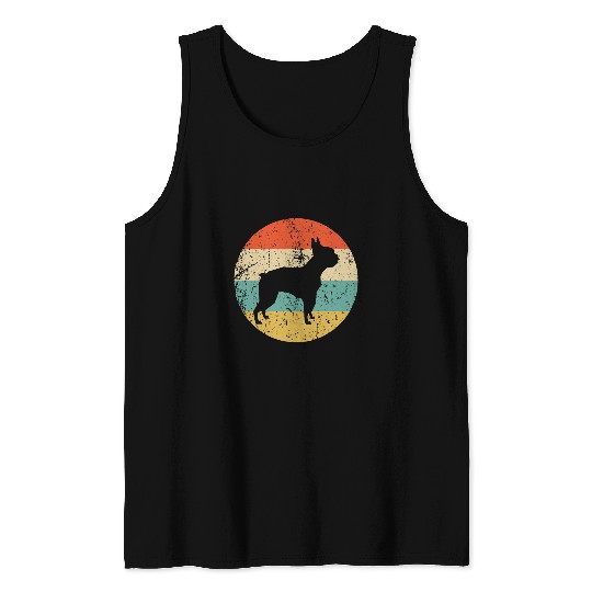 Boston Terrier Pet Retro Boston Terrier Tank Tops