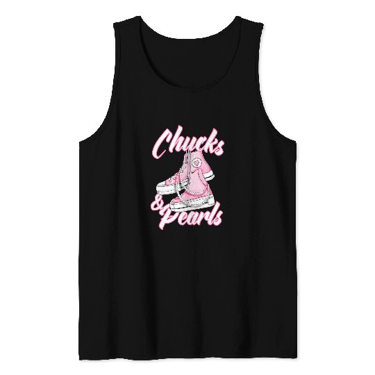 Chucks and Pearls 9 Tank Tops