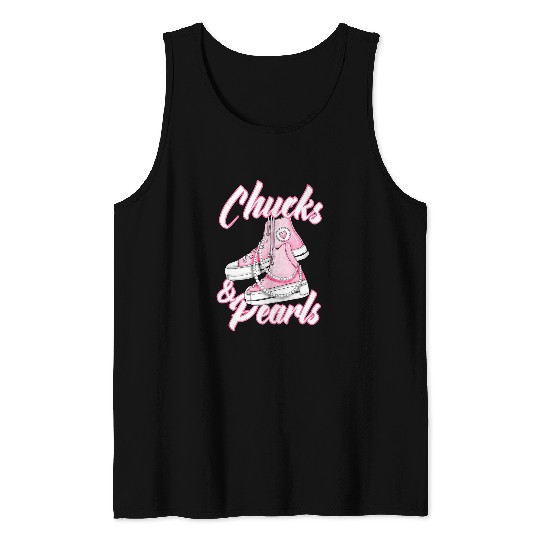 Chucks and Pearls 9 Tank Tops