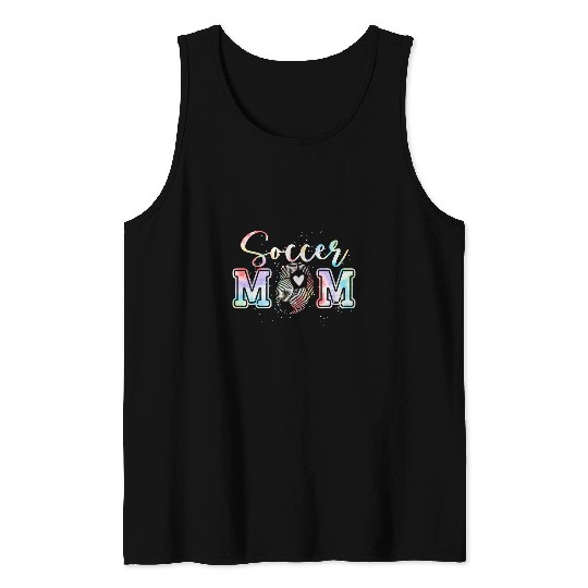 Sport Soccer Soccer Mom Tee Soccer Mama Game Day Mom Life Cheer Mom 1 Tank Tops