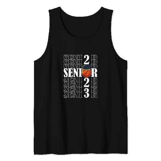 Sport Basketball Senior Class Of Basketball Player Graduation Tank Tops