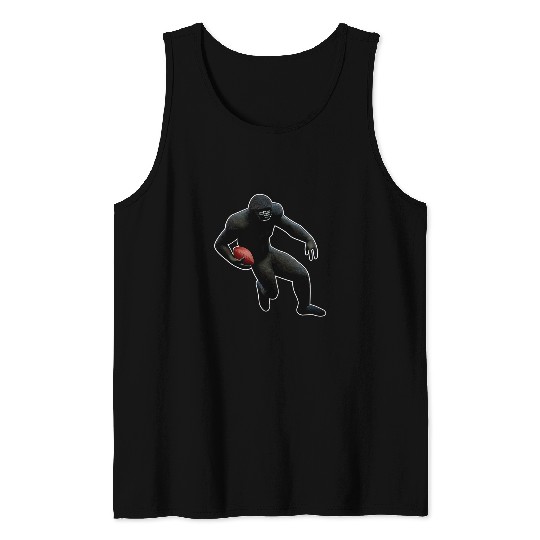 Sport American Football bigfoots American Football Sasquatch Rugby Player Champion Tank Tops