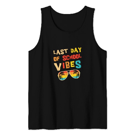 Last Day of School Teacher  Kids Student Graduation Tank Tops