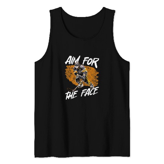 Sport Hockey Aim For The Face Ice Hockey 2 Tank Tops