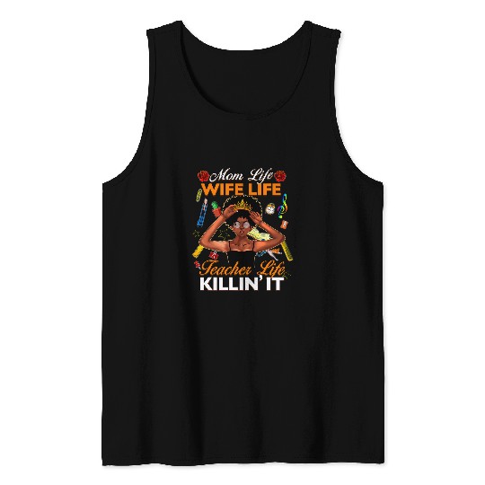 Black nurses Melanin Mom Life Wife Life nurses Life Womens 2 Tank Tops