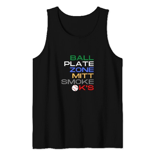 Sport Baseball Gift for Baseball Pitcher Softball Life Player Men Women Tank Tops