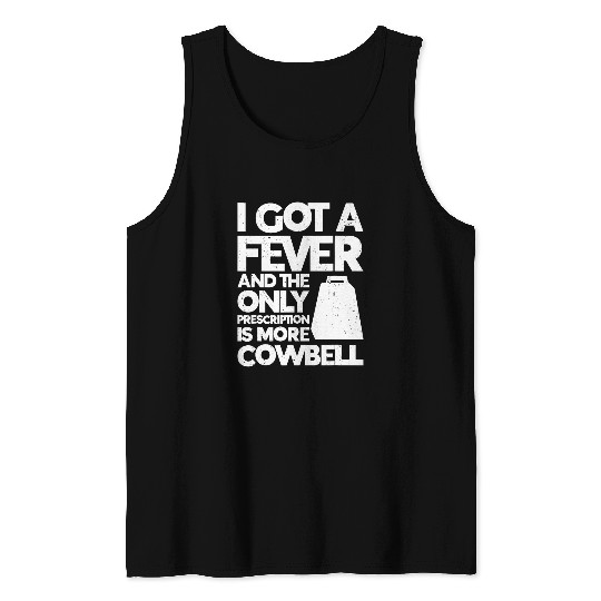 Funny Drummer Bell More Cowbell Vintage Funny Drummer Cowbell Funny 2 Tank Tops