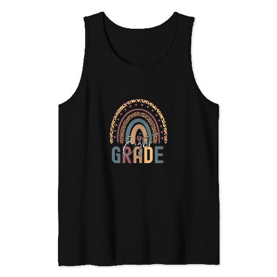 Eighth Grade Rainbow Girls Boys Teacher Team Tank Tops