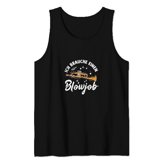 Funny Trumpet for Brass Music Brass Orchestra Instrument Music 2 Tank Tops
