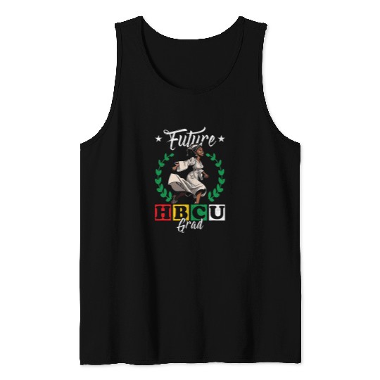 Future HBCU Grad History Black College Teen Girls Kids Youth Tank Tops