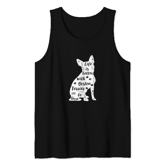 Boston Terrier Pet Design For Boston Terrier Dog Lovers Tank Tops