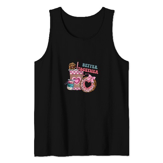 Cockapoo Pet Better Together Groovy Retro Valentines Day Tank Tops