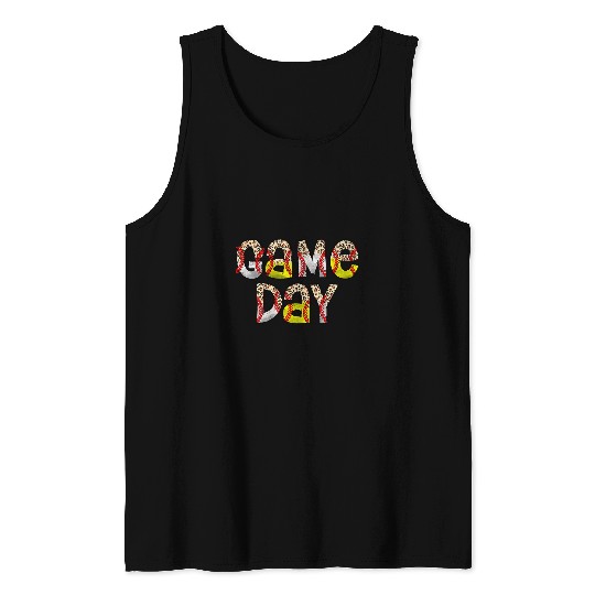 Sport Baseball Leopard Game Day Baseball Softball Mom Funny Team Sports Tank Tops