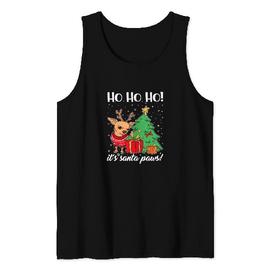 Chihuahua Pet Hoho Its Santa Paws Chihuahua Christams Costume Tank Tops