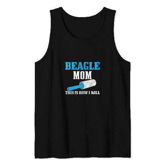 Beagle Pet Womens Beagle Mom Dog Hair Funny Beagle Mama Tank Tops