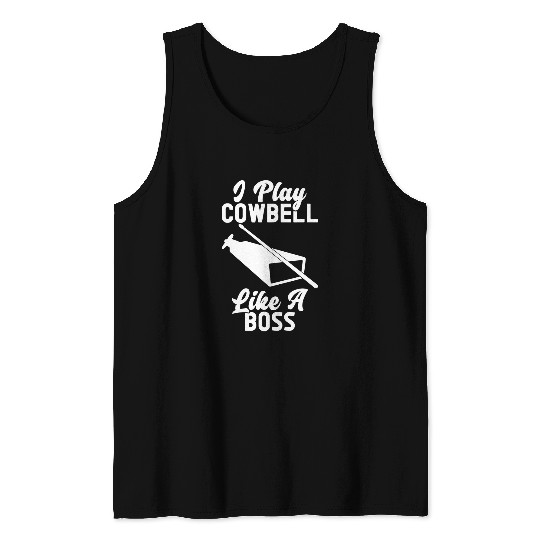 Funny Drummer Bell More Cowbell Vintage Funny Drummer Cowbell Funny 23 2 Tank Tops