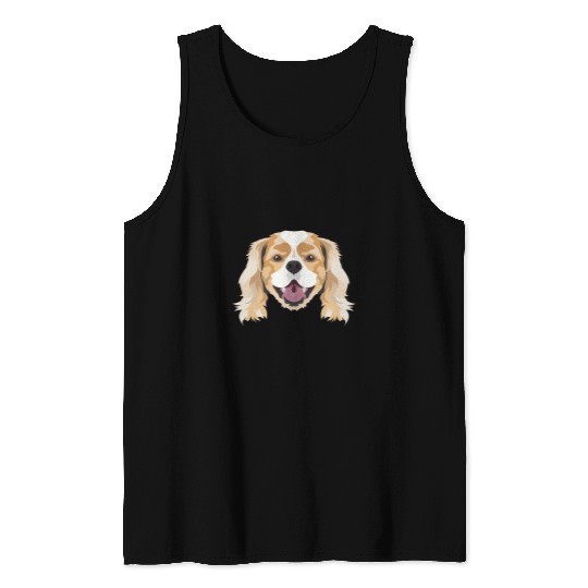 Cavalier Pet Smiling Cavalier King Charles Spaniel Tank Tops