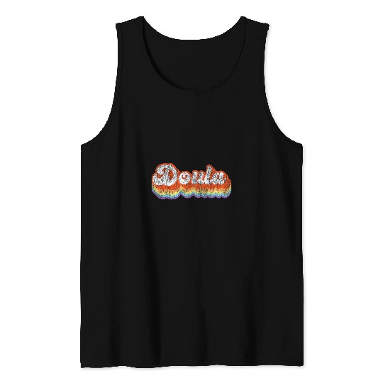 Doula Birth Worker Retro vintages Doula Tank Tops