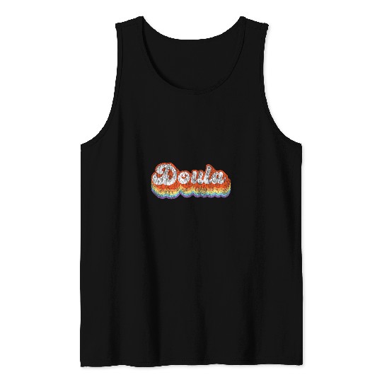 Doula Birth Worker Retro vintages Doula Tank Tops