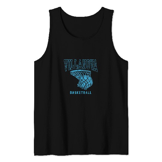 Funny Basketball Villanova University Wildcats Basketball Hoop Tank Tops