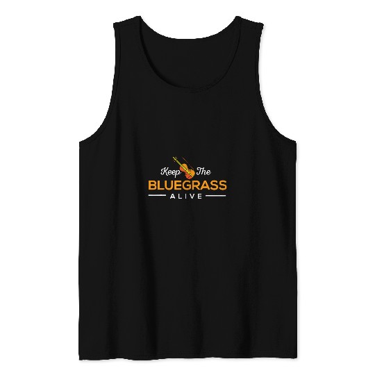 Funny Banjo Country Music Bluegrass Kentucky Tank Tops