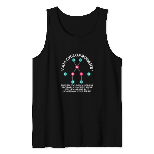 Chemistry Cyclopropane Science Nerd Geek Chemist 1 Tank Tops