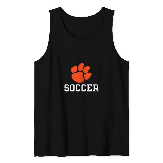 Sport Soccer Clemson Tigers Soccer Icon Officially Licensed Tank Tops