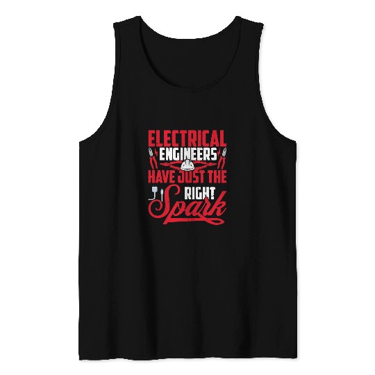 Electrical Electrical Engineers Technologist Funny Lineman Electrician Tank Tops