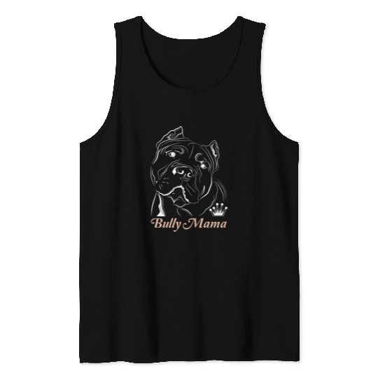 Bully Pet Bulldog Mama Bully Frenchie Terrier Design Dog Dogs Fun Tank Tops